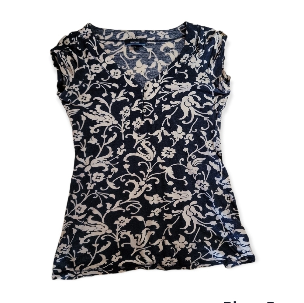 Nautica Floral Demask Top